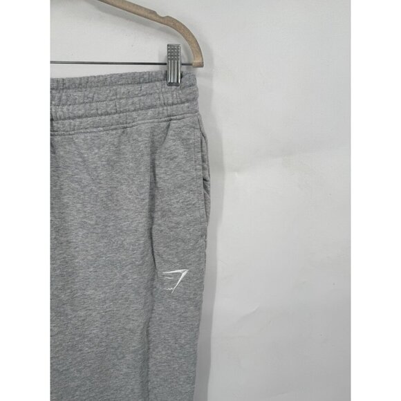 Gymshark Crest Jogger Men Medium Grey Athleisure Workout Athletic Loungewear - Picture 11 of 13